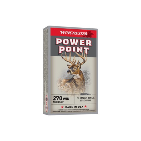 WINCHESTER CART. POWER POINT CAL. 270 WIN 130GR