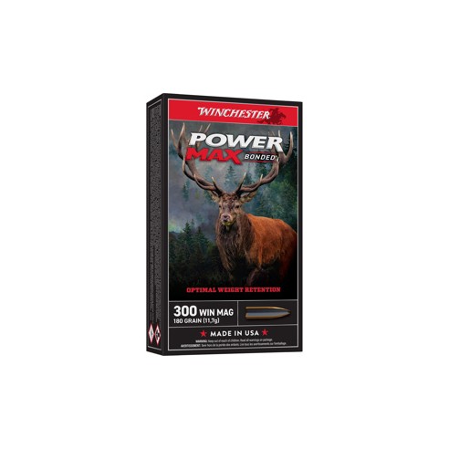WINCHESTER CART. POWER MAX BONDED 300 WIN 180gr