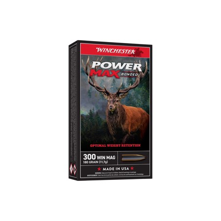 WINCHESTER CART. POWER MAX BONDED 300 WIN 180gr