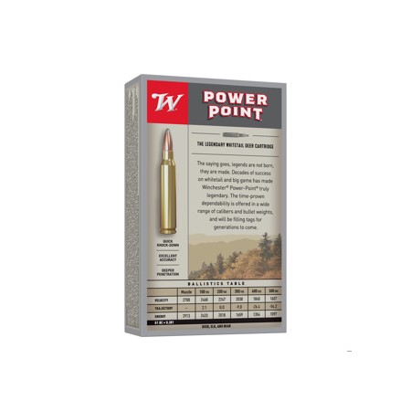 WINCHESTER POWER POINT CAL. 30-06 180GR 11.6G 2