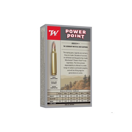 WINCHESTER POWER POINT CAL. 30-06 180GR 11.6G