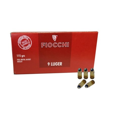 CART FIOCCHI C/9MM PARA FMJ 115 GRAINS