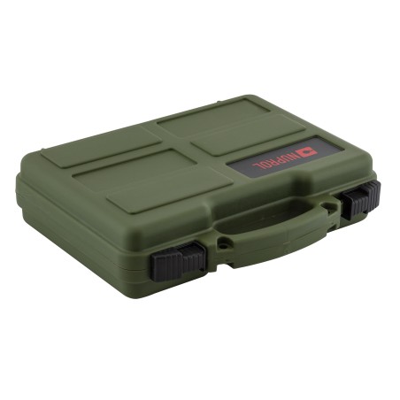NUPROL MALETTE POUR ARME DE POING MOUSSE PREDECOUPEE VERTE