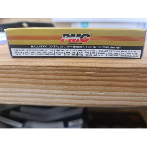PMC AMMUNITION 270 WIN 130 GR XLC-BULLET HP