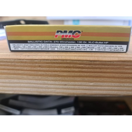 PMC AMMUNITION 270 WIN 130 GR XLC-BULLET HP