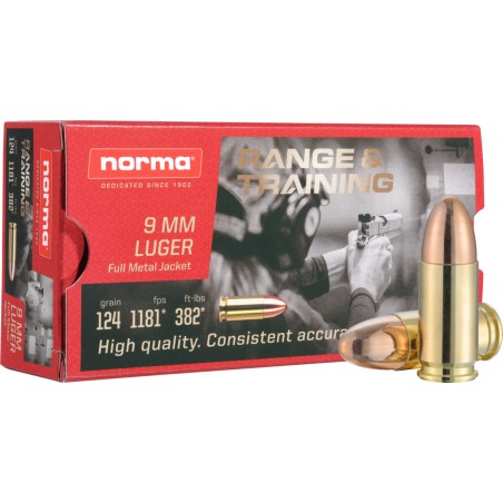 NORMA 45 ACP 230 GR RANGE AND TRAINNING PAR 50