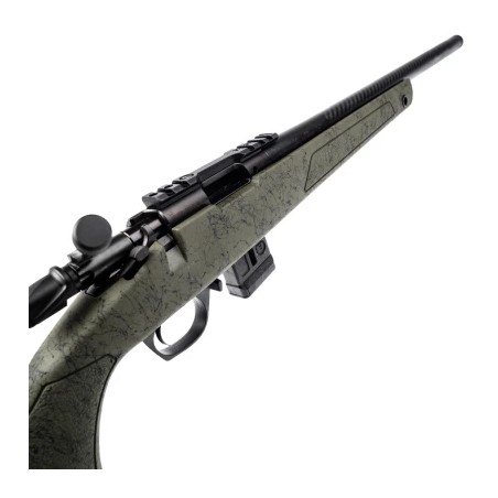 BERGARA BMRX RIMFIRE CARBON GREEN/BLACK FLECK 22 LR