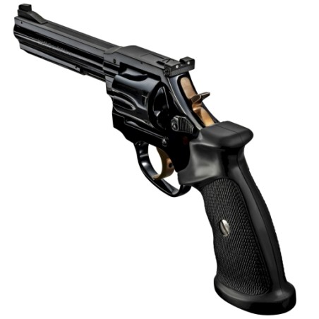 MR 73 SPORT 5"1/4 CAL 357/38 DOUBLE ACTION POIGNEE TRAUSH FINITION POLIGLASS