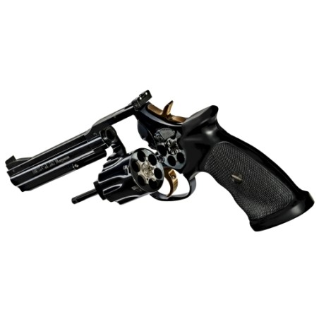 MR 73 SPORT 5"1/4 CAL 357/38 DOUBLE ACTION POIGNEE TRAUSH FINITION POLIGLASS
