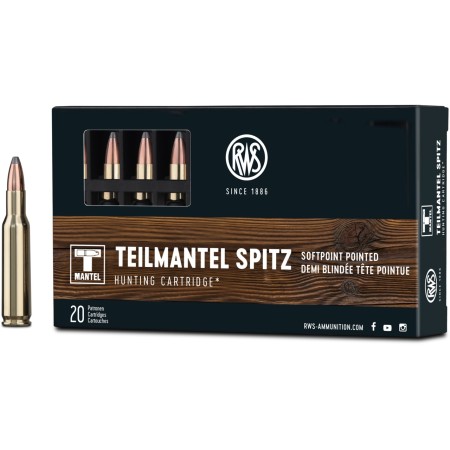 MUNITIONS RWS T-MANTEL CAL. 5.6X50 R MAGNUM 63GR 4G