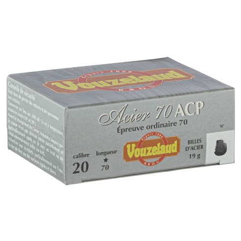 CARTOUCHES VOUZELAND Acier 70 ACP Hautes...