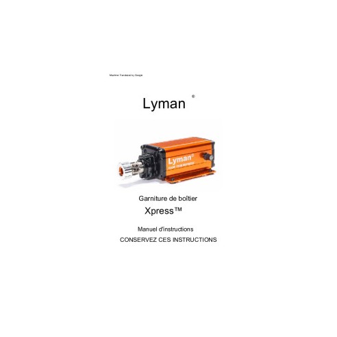 LYMAN CASE TRIMEXPRESS RECHARGEUR 230 V