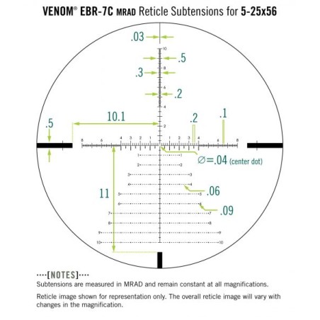 VORTEX VENOM 5-25X56-EBR-7C FFP (MRAD)