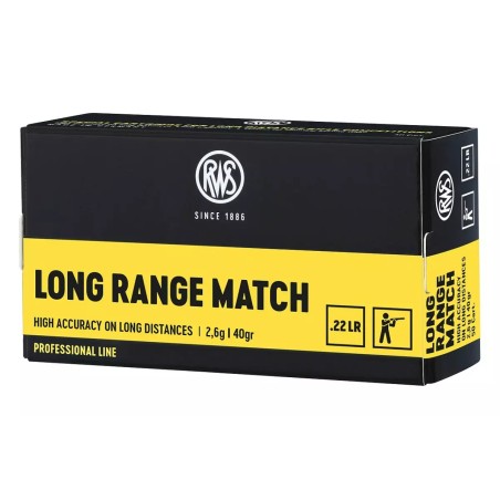 RWS 22 LR LONG RANGE MATCH BOITE DE 50