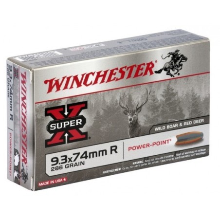 WINCHESTER CART. POWER POINT CAL. 9.3X74 R 286GR 18