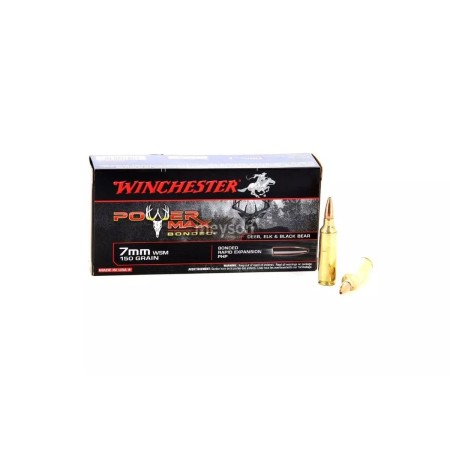 WINCHESTER CART. POWER MAX BONDED CAL. 7 MM WSM 150 GR