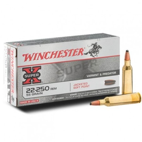 WINCHESTER CART. JACKETED SOFT POINT CAL. .22-250