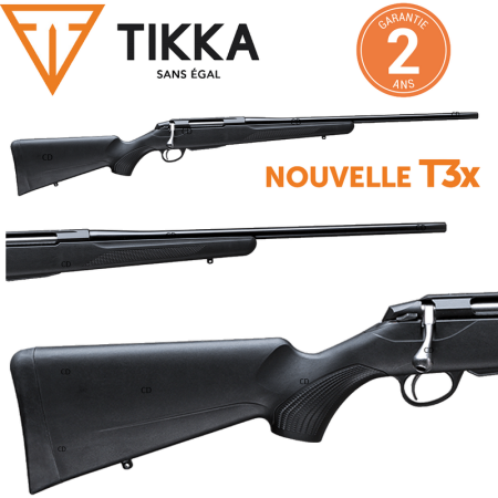 Carabine Tikka T3x Lite Filetée 7mm Rem Mag Canon De 62cm